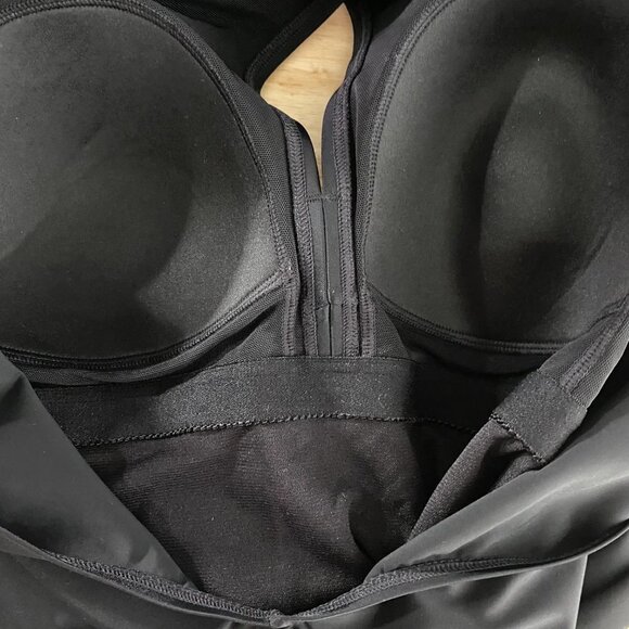 Ulla Popken One Piece‎ Swimsuit Size 18 Black Solid Keyhole NWT SW-1826 - Picture 7 of 12